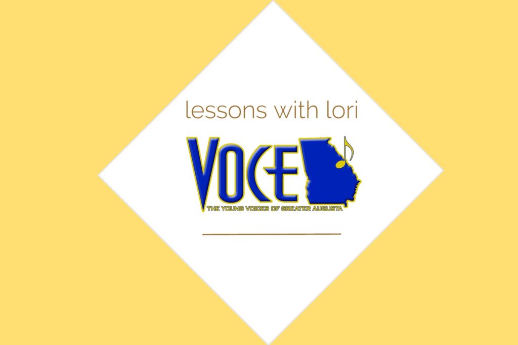Logo with text "lessons with Lori".